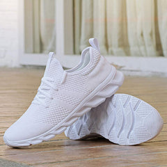 Comfortable Sneakers for Women with Lace Up Breathable Knit Mesh Running Style