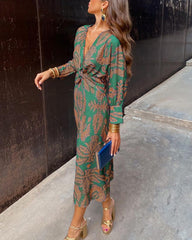 Brenda | Elegant Purple Maxi Dress for Formal Wedding Guest in A Line Boho Style