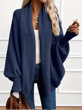 Comfortable Waterfall Knit Cardigan for Women with Shawl Collar Dolman Sleeve Oversized Relaxed Style