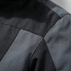 Warm Ski Suit Set for Men with Hooded Collar Long Sleeve Zip Up Insulated Two Piece Style