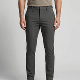 Comfortable Chino Pants for Men with Flat Front Straight Fit Stretch Cotton Casual Style