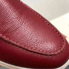 Comfortable Loafers for Men with Round Toe Slip On Faux Leather Moccasin Driving Style