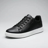 Stylish Low Top Sneakers for Men with Round Toe Lace Up Cupsole Minimalist Court Style