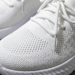 Comfortable Knit Sneakers for Women with Round Toe Slip On Sock Fit Lightweight Walking Style