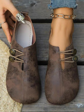 Comfortable Leather Ballet Flats for Women with Round Toe Slip On Lightweight Breathable Style