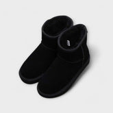 Cozy Booties for Women with Round Toe Fleece Lined Suede Ankle Winter Style