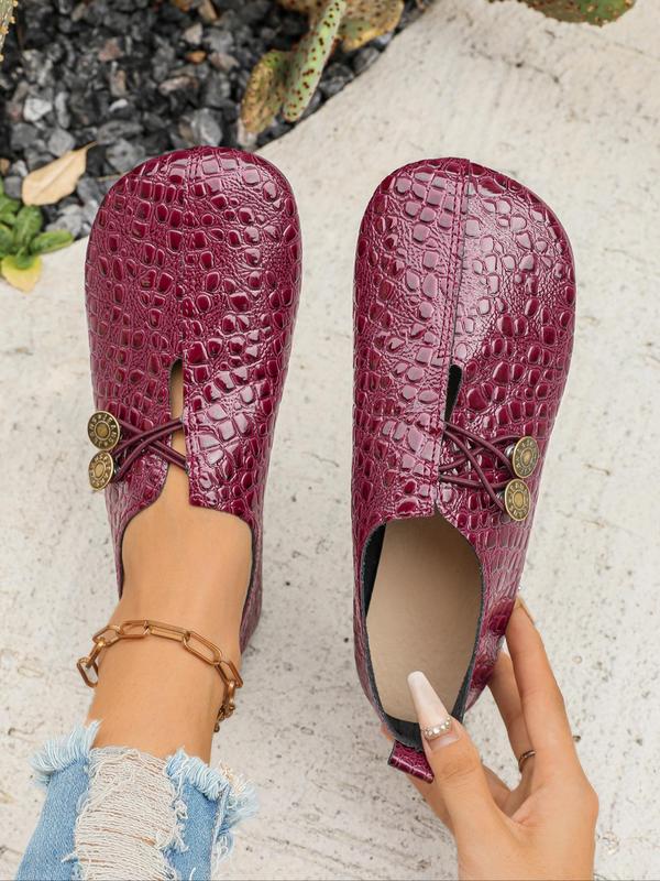 Comfortable Leather Ballet Flats for Women with Round Toe Slip On Lightweight Breathable Style