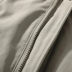Warm Parka Jacket for Men with Hooded Collar Long Sleeve Zip Up Insulated Winter Style