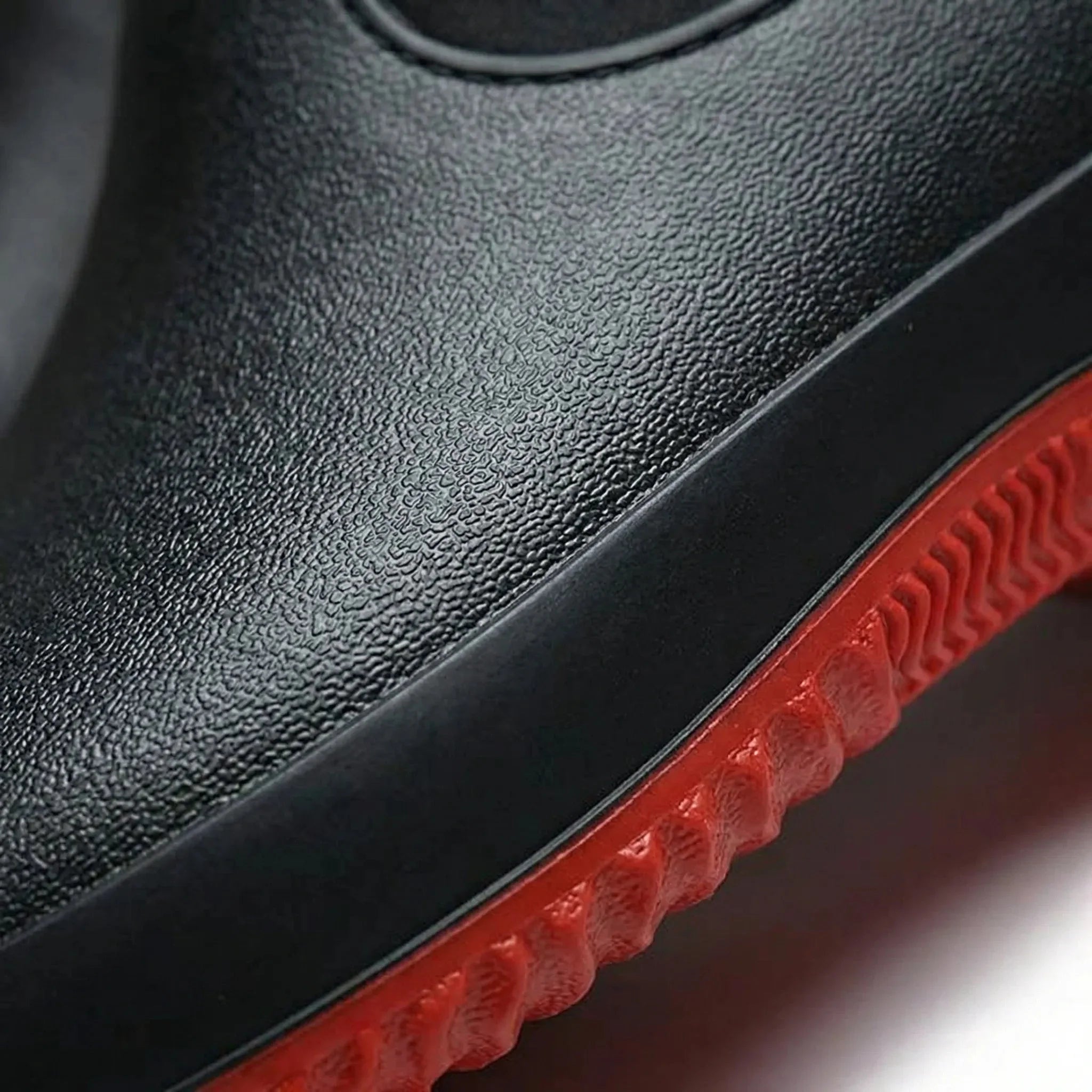 Comfortable Rain Shoes for Men with Round Toe Slip On Rubber Grippy Sole Work Style