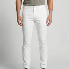 Comfortable Chino Pants for Men with Flat Front Straight Fit Stretch Cotton Casual Style