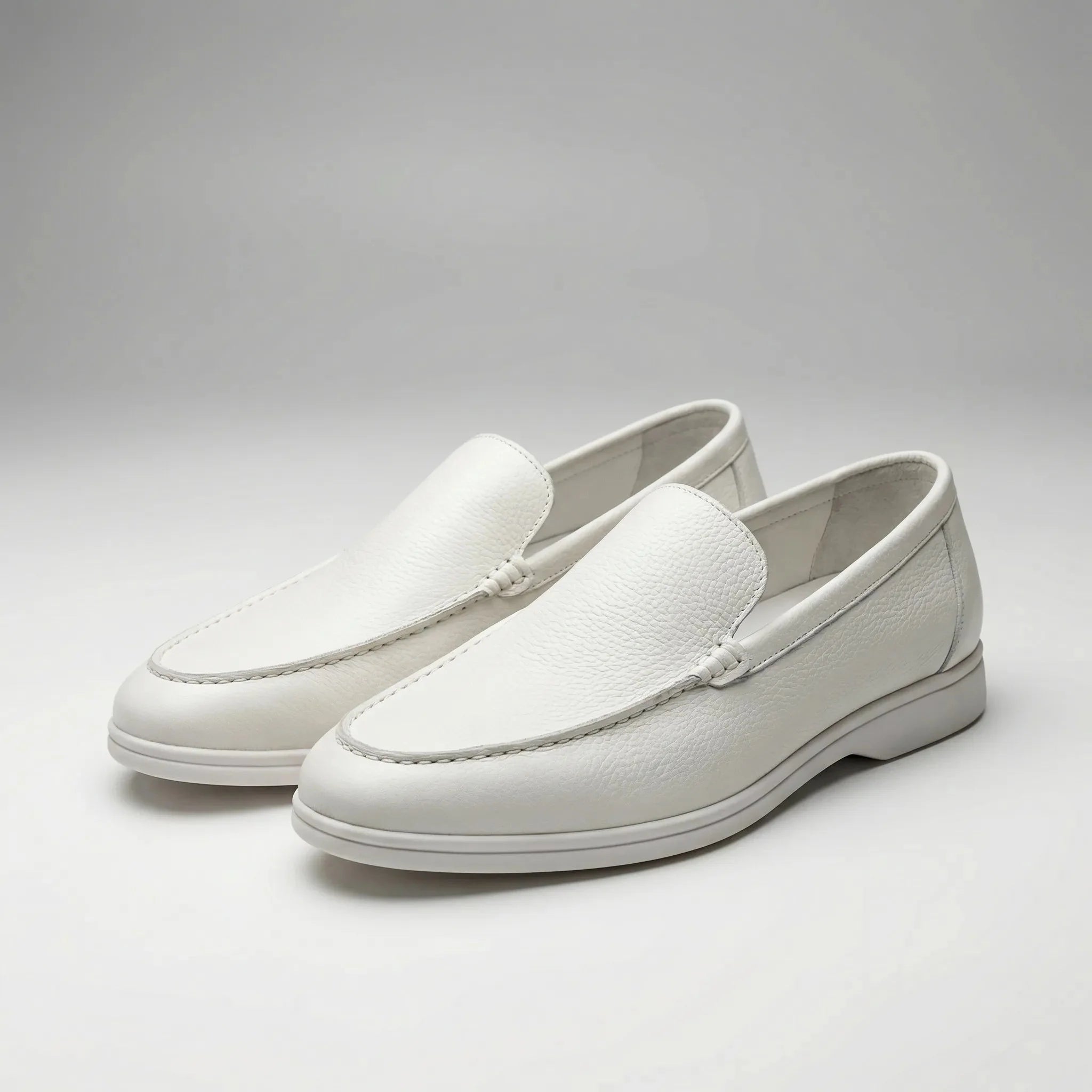 Comfortable Loafers for Men with Round Toe Slip On Faux Leather Moccasin Driving Style