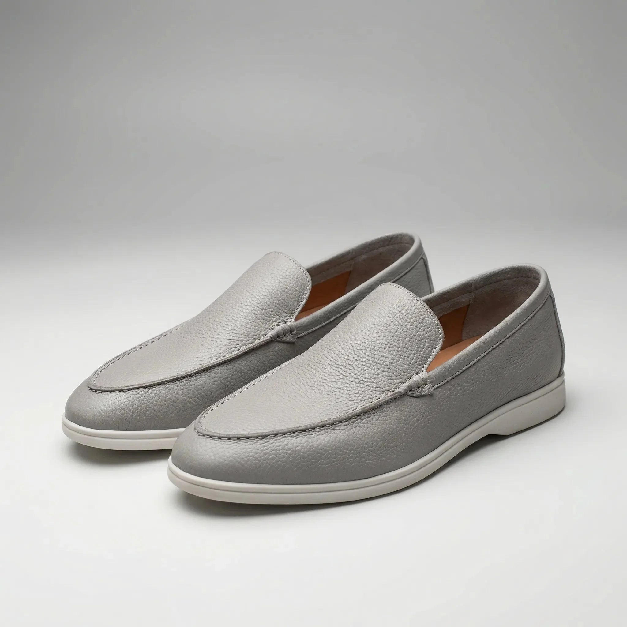 Comfortable Loafers for Men with Round Toe Slip On Faux Leather Moccasin Driving Style
