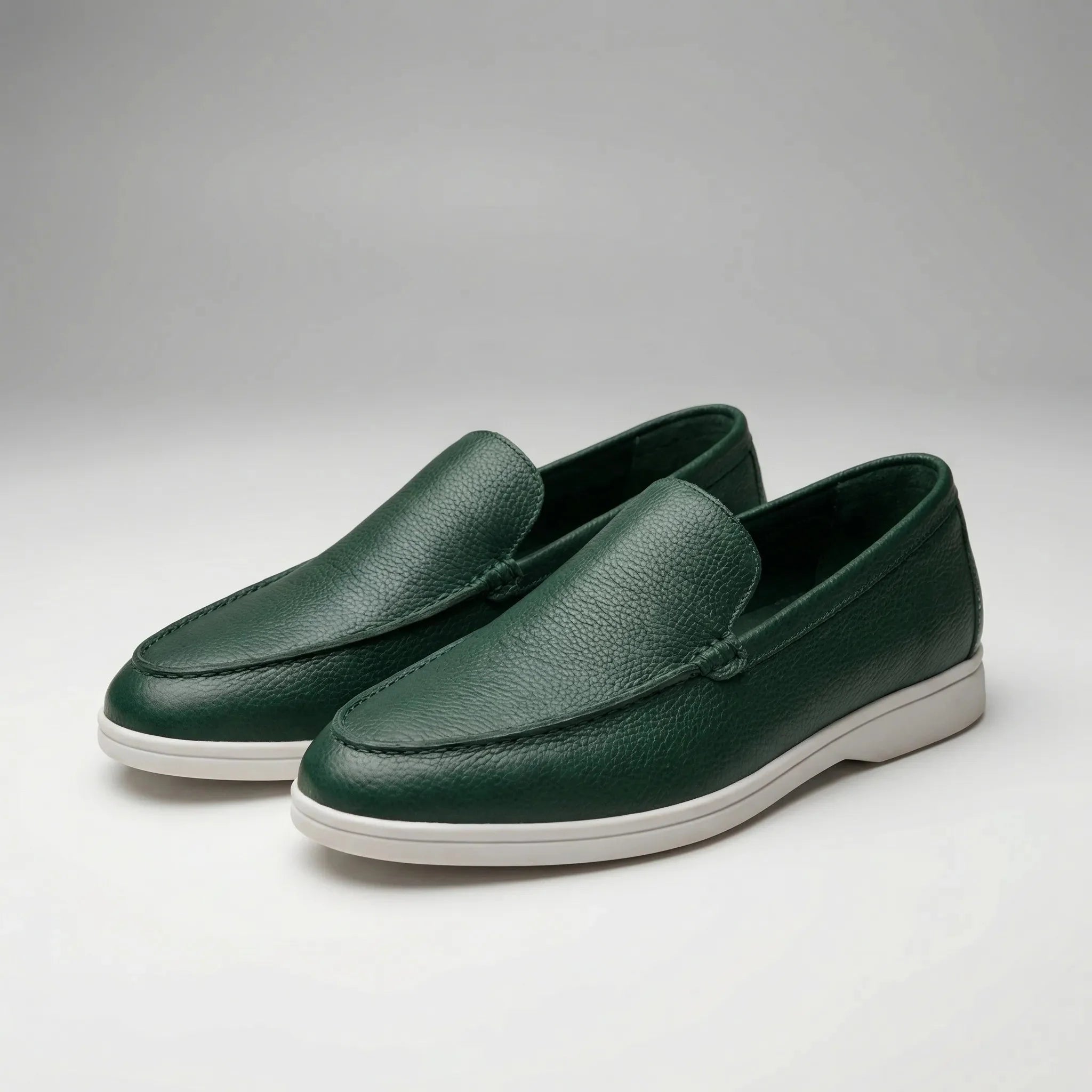 Comfortable Loafers for Men with Round Toe Slip On Faux Leather Moccasin Driving Style
