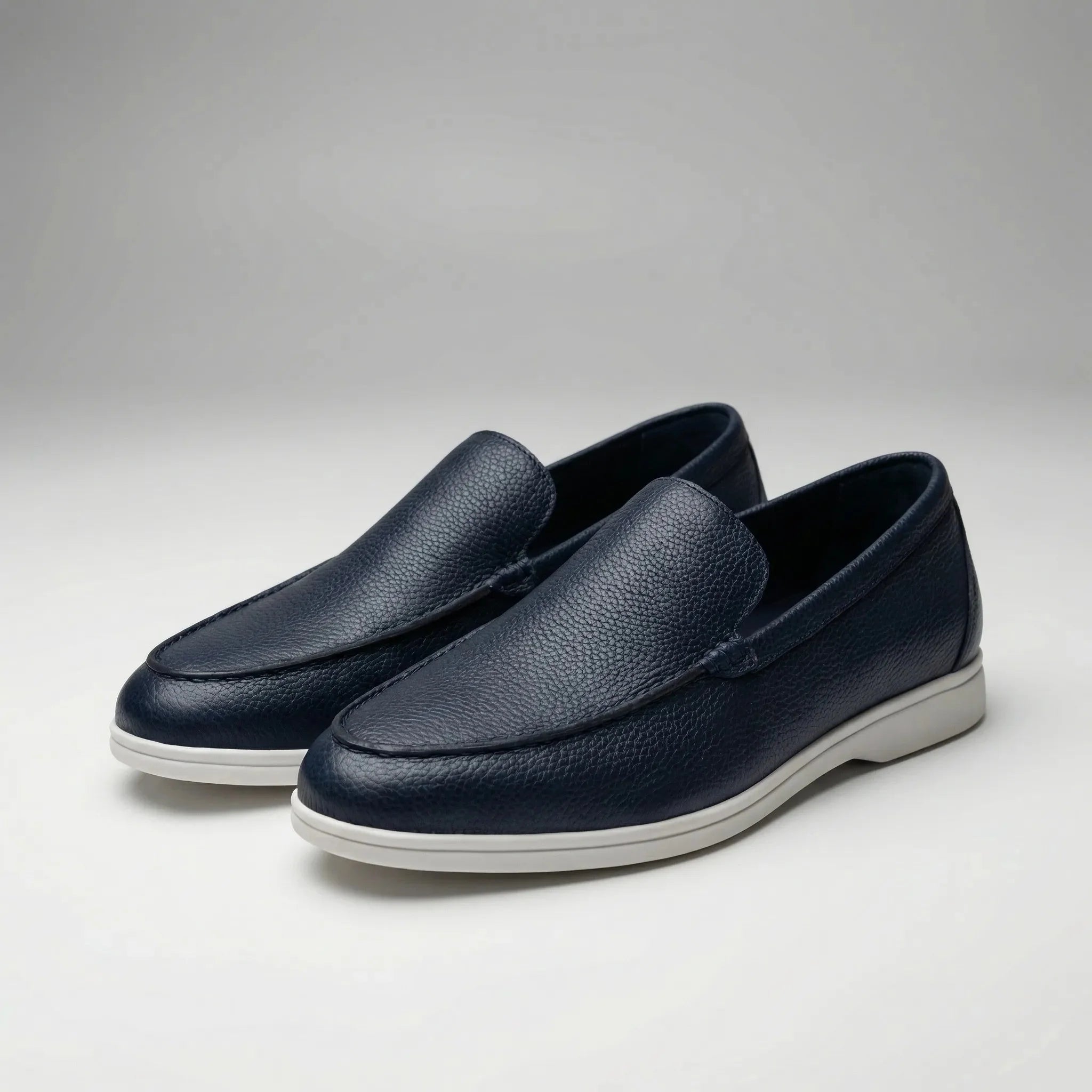 Comfortable Loafers for Men with Round Toe Slip On Faux Leather Moccasin Driving Style