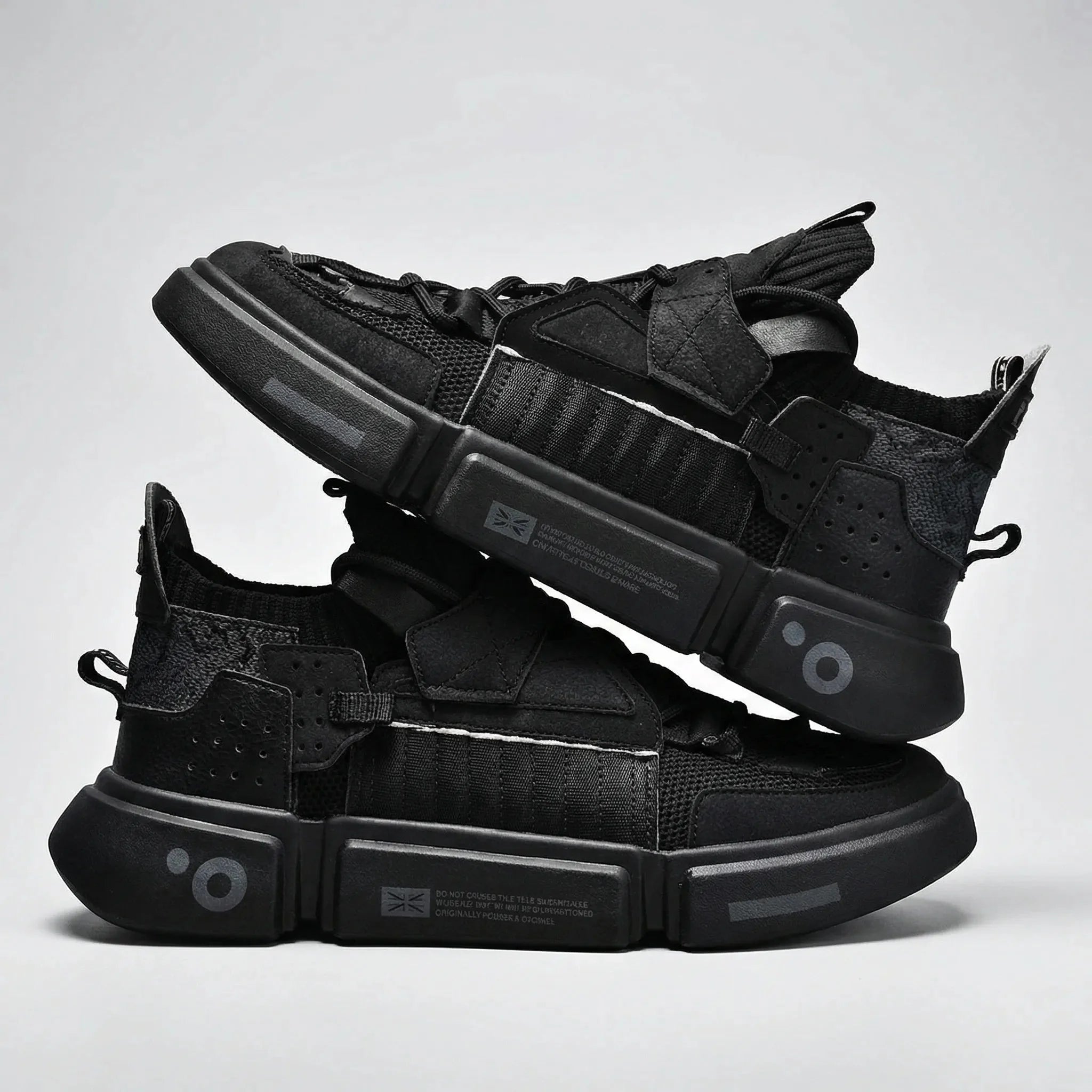 Stylish Chunky Sneakers for Men with Round Toe Lace Up Platform Colorblock Street Style