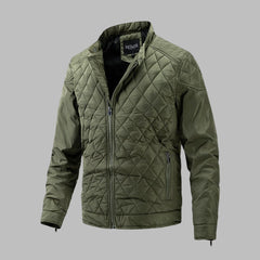 Effortless Windbreaker Jacket for Men with Stand Collar Long Sleeve Zip Up Hooded Outdoor Style