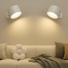 Rechargeable LED Wall Lamp Adjustable Magnetic Mount Cordless Sconce Light