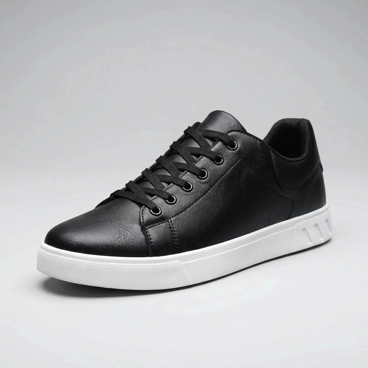 Stylish Low Top Sneakers for Men with Round Toe Lace Up Cupsole Minimalist Court Style