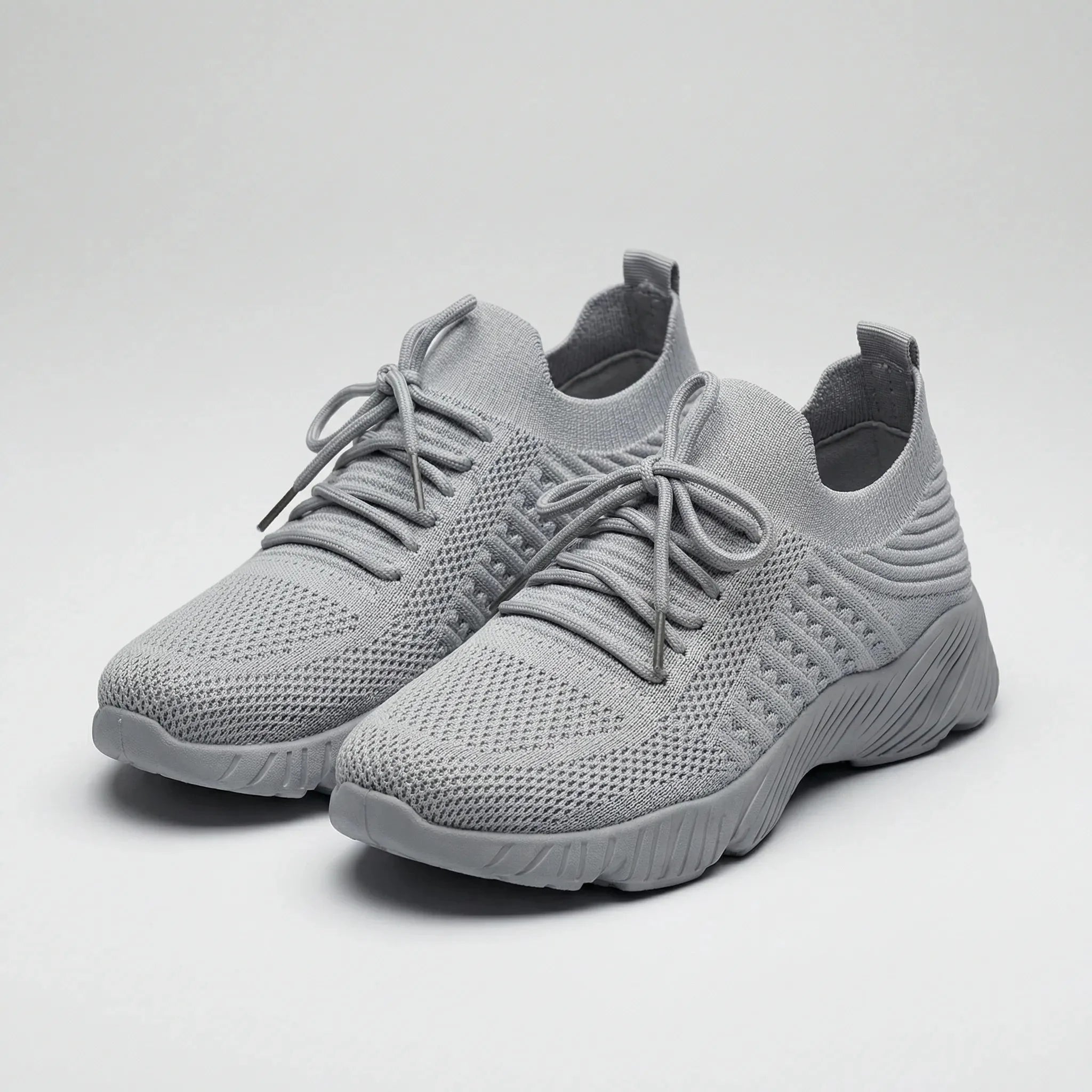 Comfortable Knit Sneakers for Women with Round Toe Slip On Sock Fit Lightweight Walking Style