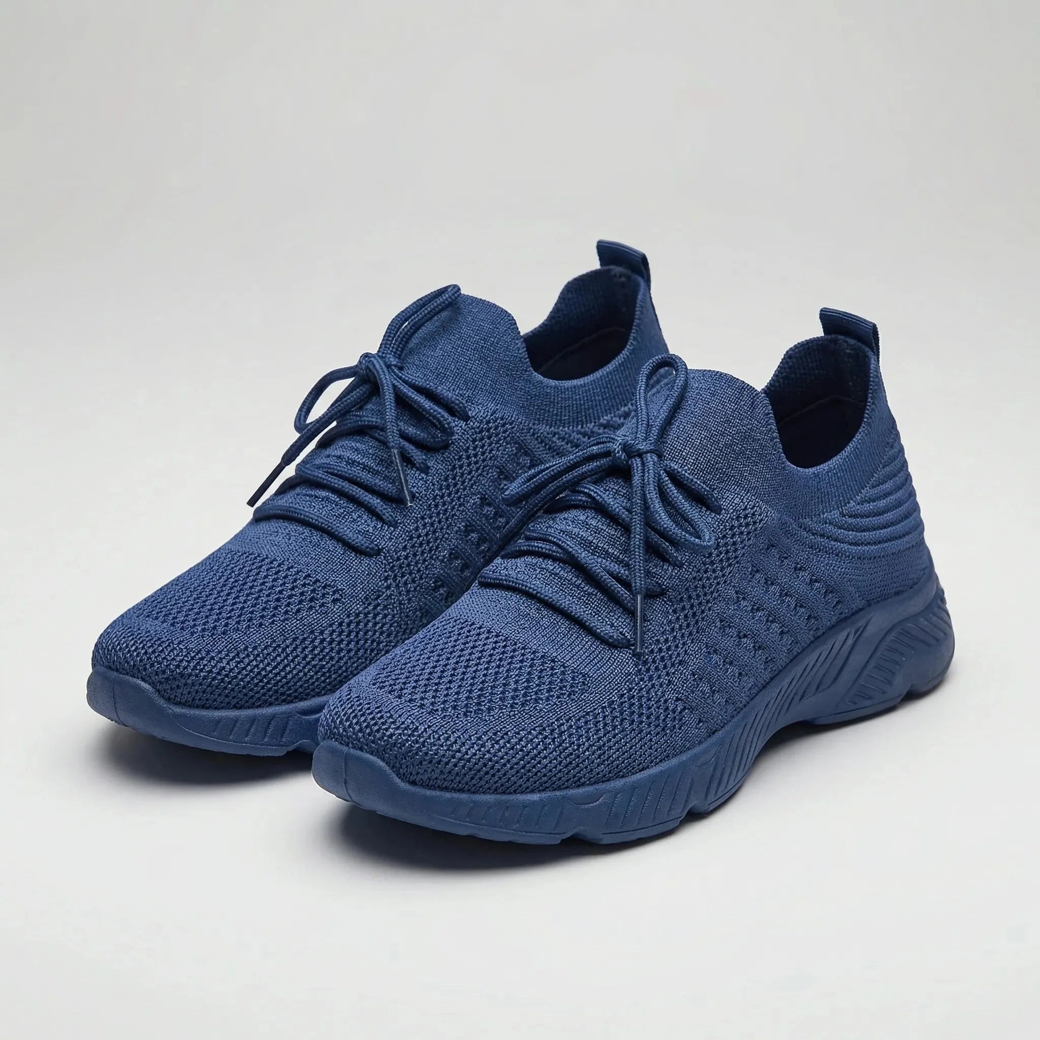 Comfortable Knit Sneakers for Women with Round Toe Slip On Sock Fit Lightweight Walking Style