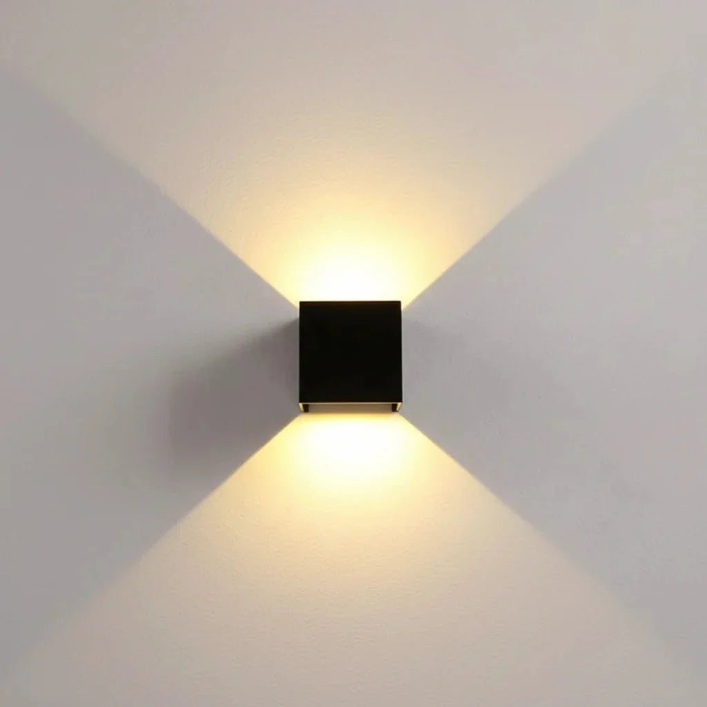Cube Wall Lamp Motion Sensor Rechargeable LED Up Down Cordless Indoor Sconce Wall Light