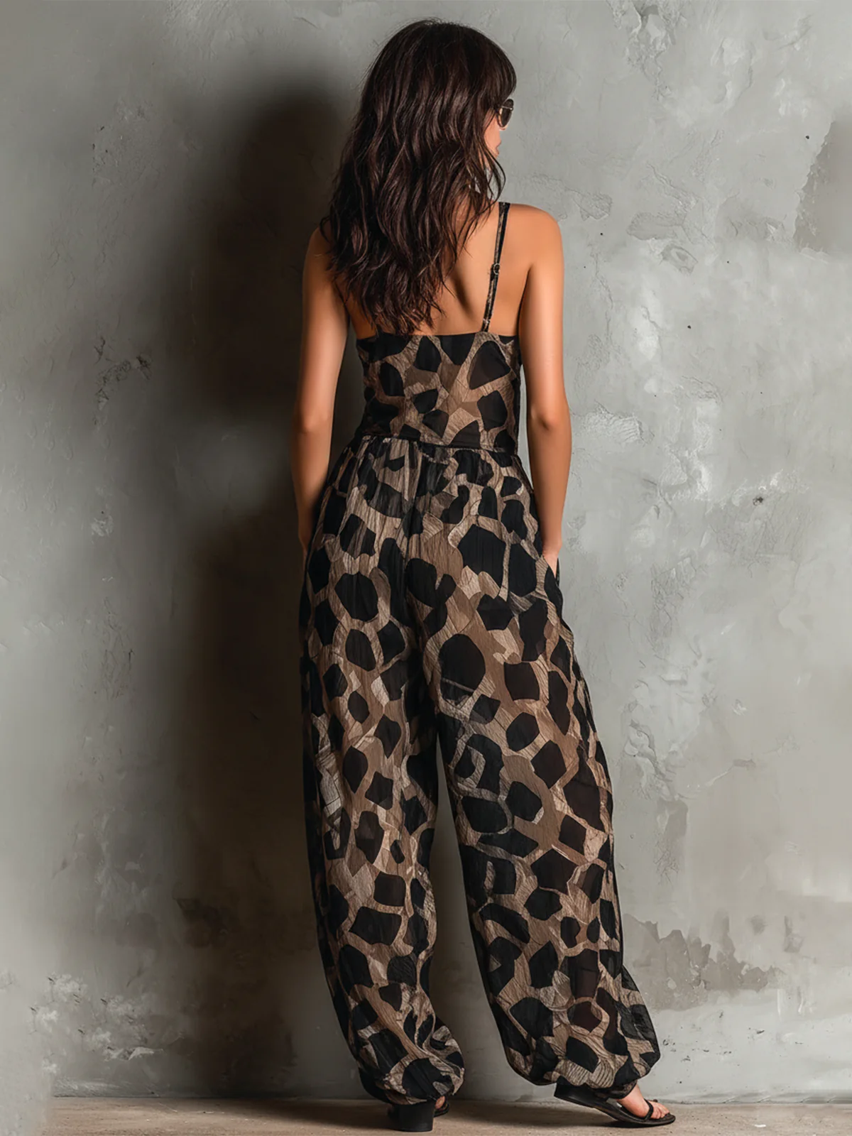 Elegant Black Tie Dress for Women with V-Neck Draped Wrap Style