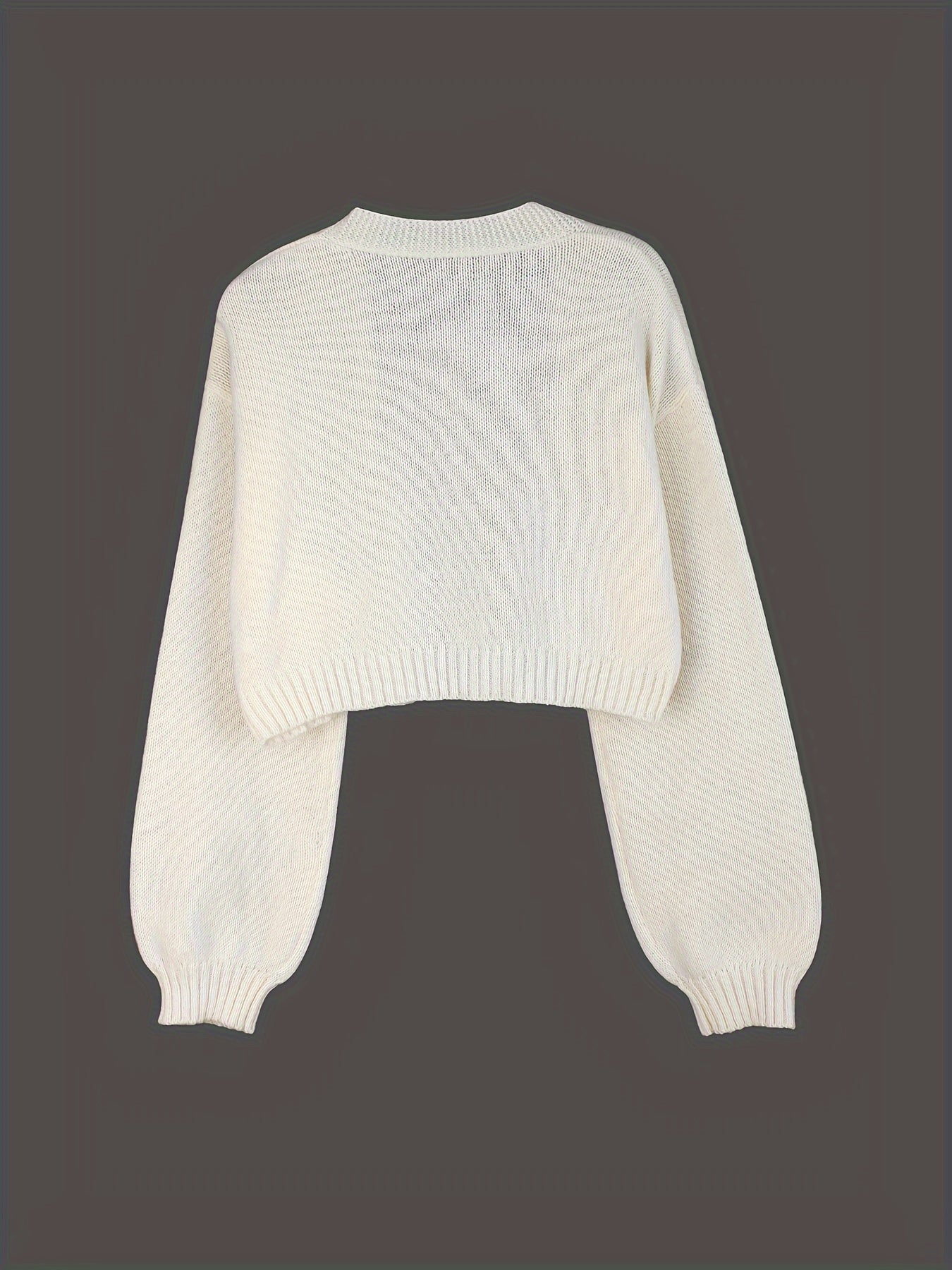 Cozy Gingerbread Christmas Cardigan Sweater for Women with Open Front Long Sleeve Knit Holiday Style