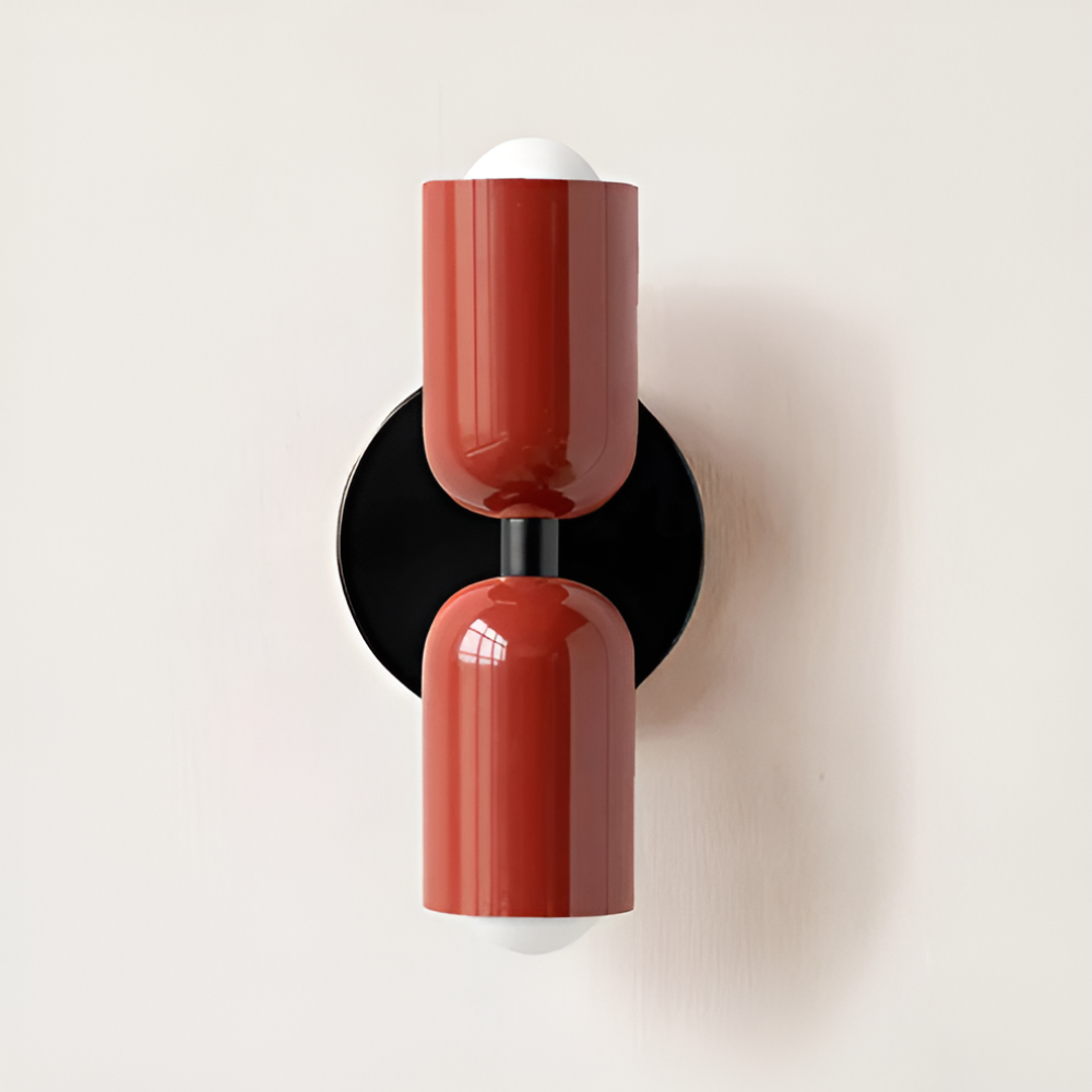 DualGlow Wall Lamp Two-Sided LED Capsule Modern Up Down Indoor Sconce Wall Light
