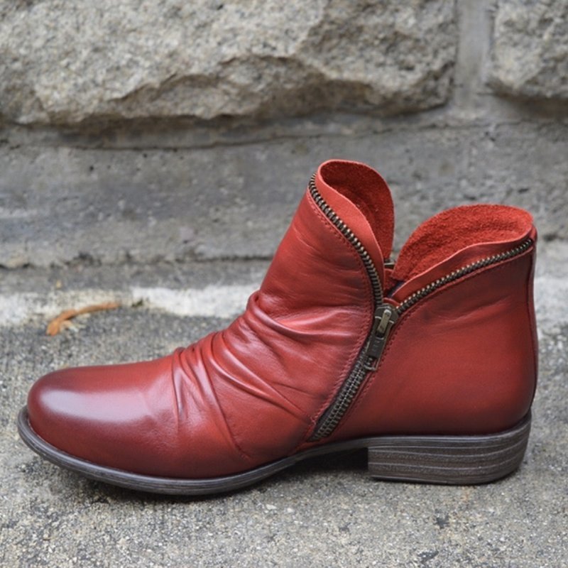 Teresa | Women's Autumn Leather Ankle Boots