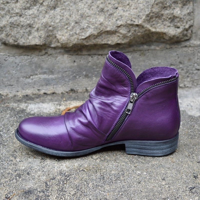 Teresa | Women's Autumn Leather Ankle Boots